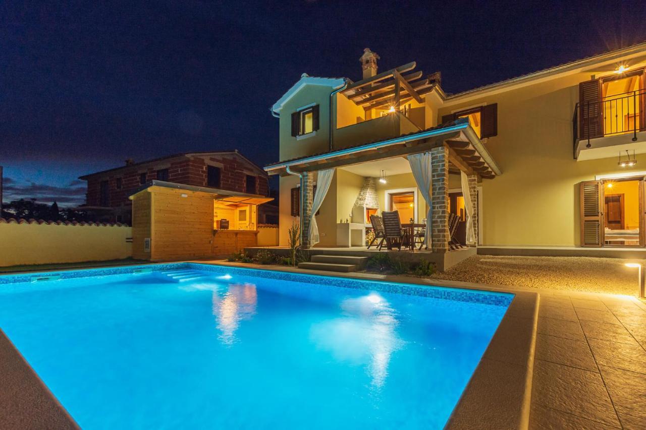 Villa David - Luxurious Secluded Villa With A Heated Pool Butkovici  Ngoại thất bức ảnh