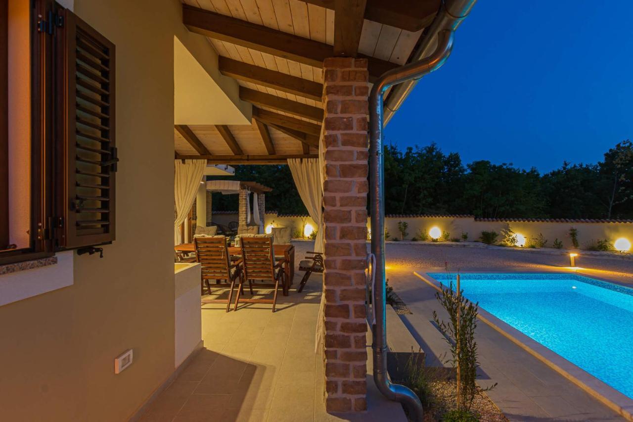 Villa David - Luxurious Secluded Villa With A Heated Pool Butkovici  Ngoại thất bức ảnh