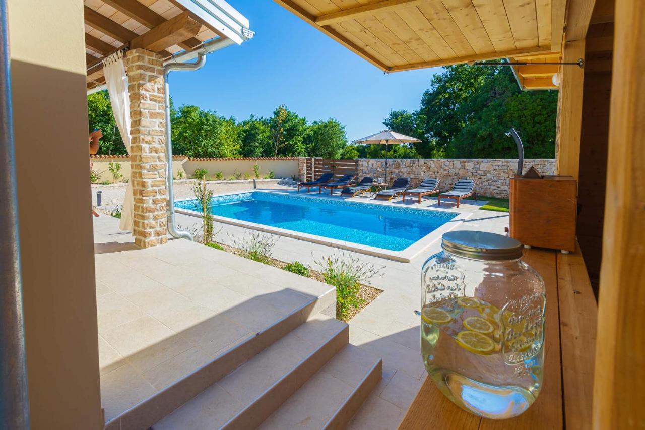 Villa David - Luxurious Secluded Villa With A Heated Pool Butkovici  Ngoại thất bức ảnh