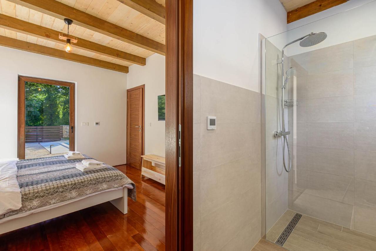Villa David - Luxurious Secluded Villa With A Heated Pool Butkovici  Ngoại thất bức ảnh
